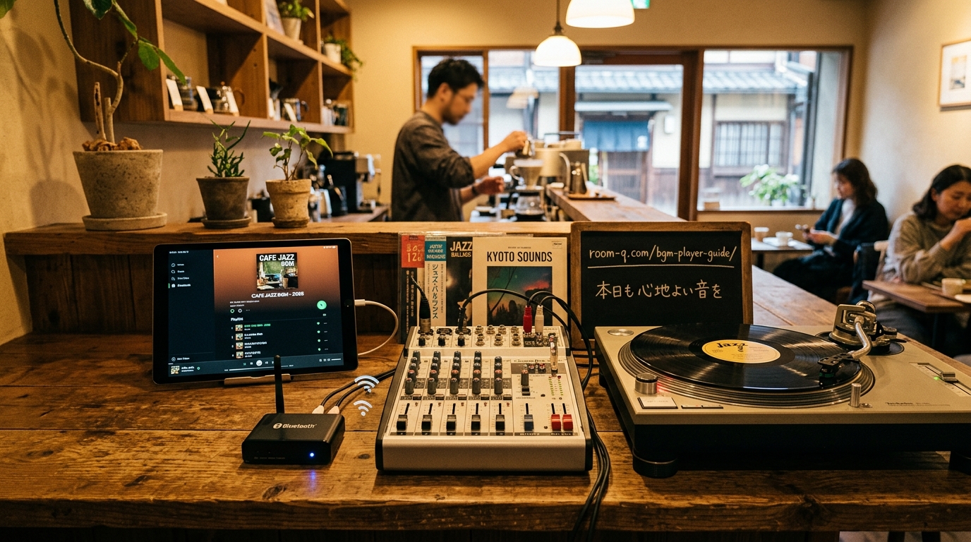 【店舗音響⑤】カフェのBGMは何で流す？iPad・スマホ・レコードまで使った実戦的な再生プレイヤー選び